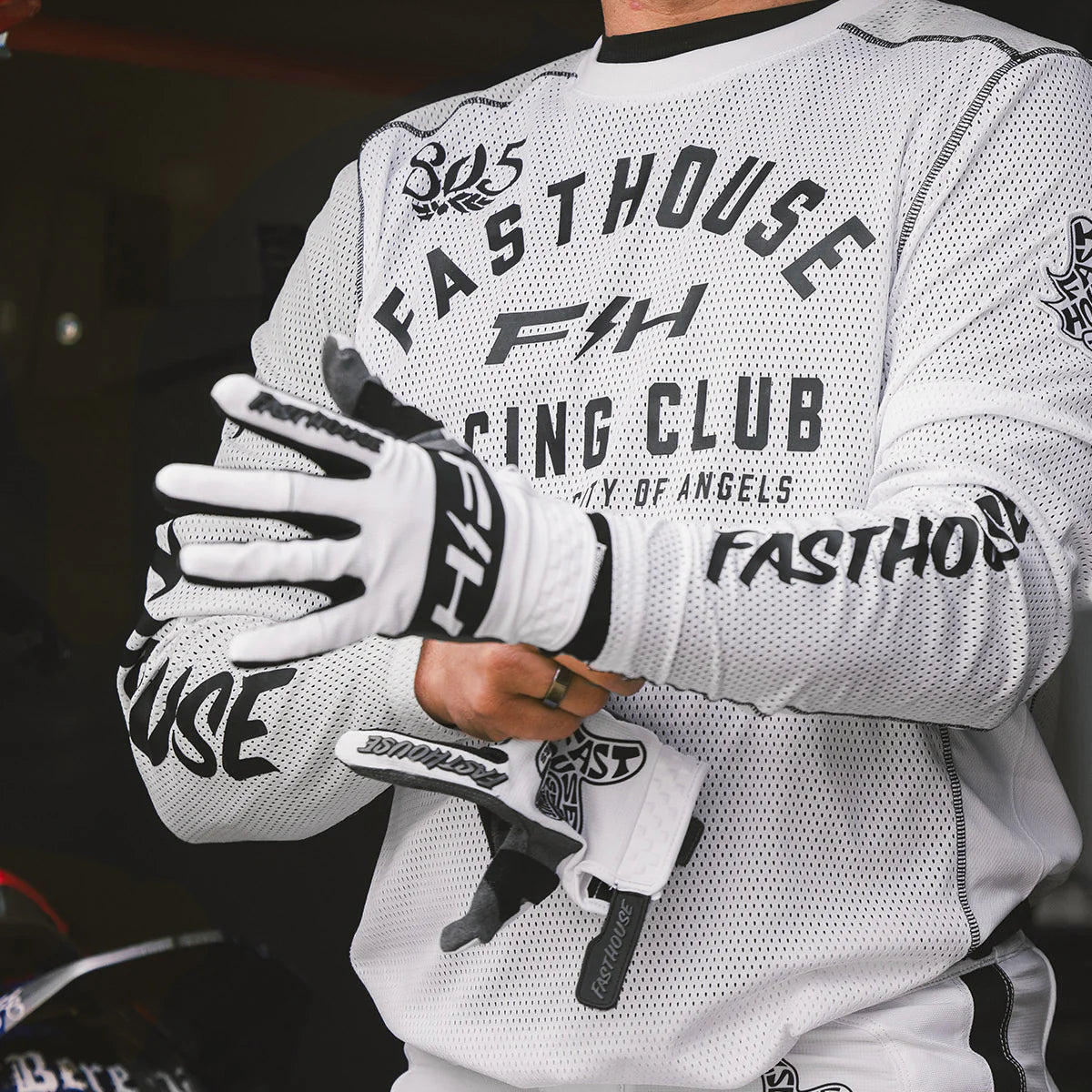 FASTHOUSE, GRINDHOUSE AIR-COOLED CLUB LS JERSEY,WHITE/CLOUD, M