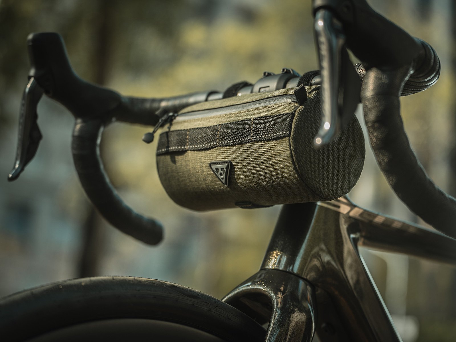 BOLSA TUBULAR SLIM PARA MANUBRIO TOPEAK VERDE