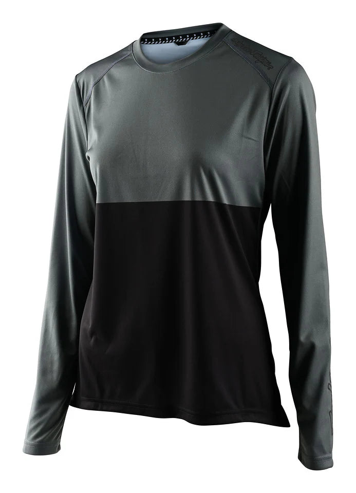 Womens Lilium Ls Jersey Block Green / Black (M)