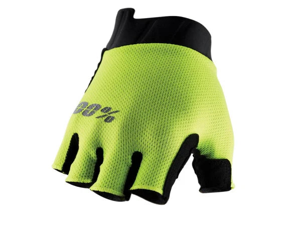 EXCEEDA Gel Women's Short Finger Gloves Fluo Yellow (S)