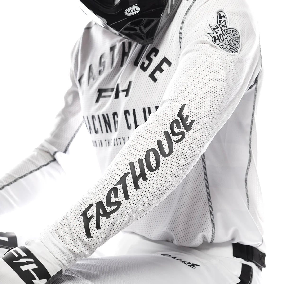 FASTHOUSE, GRINDHOUSE AIR-COOLED CLUB LS JERSEY,WHITE/CLOUD, M