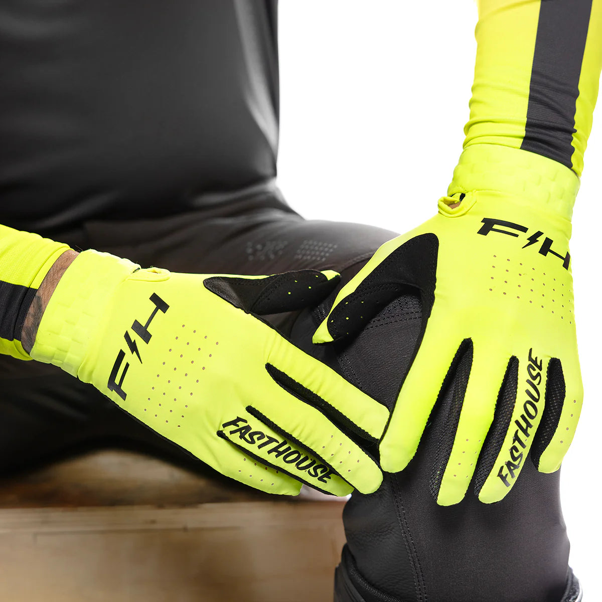 FASTHOUSE, HELIX CIRCUIT GLOVE, HIGH VIZ, L