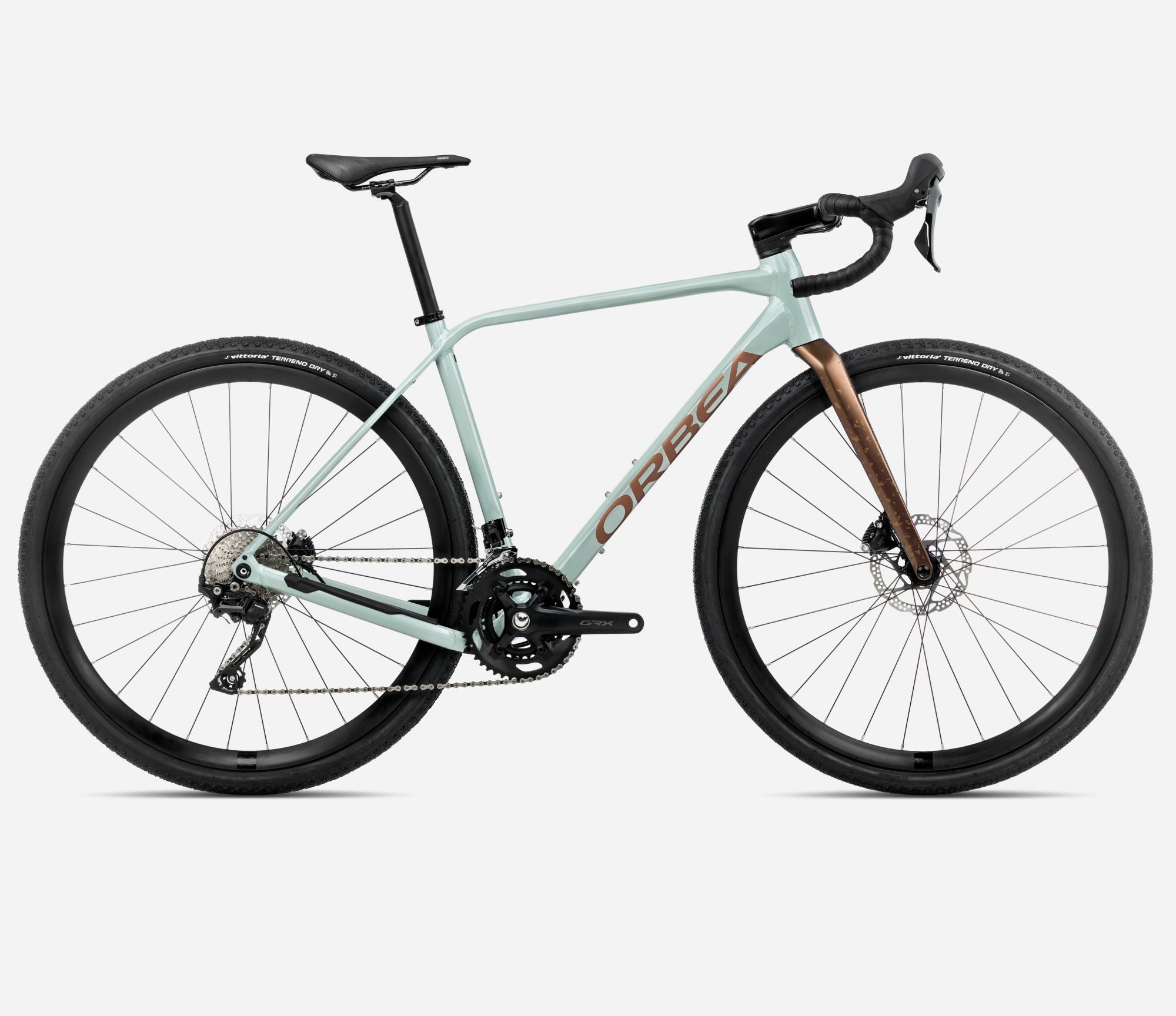 Bicicleta de Gravel ORBEA Terra H40 2025 COLOR Blue Stone(Gloss) - Copper (Matt), TALLA M.