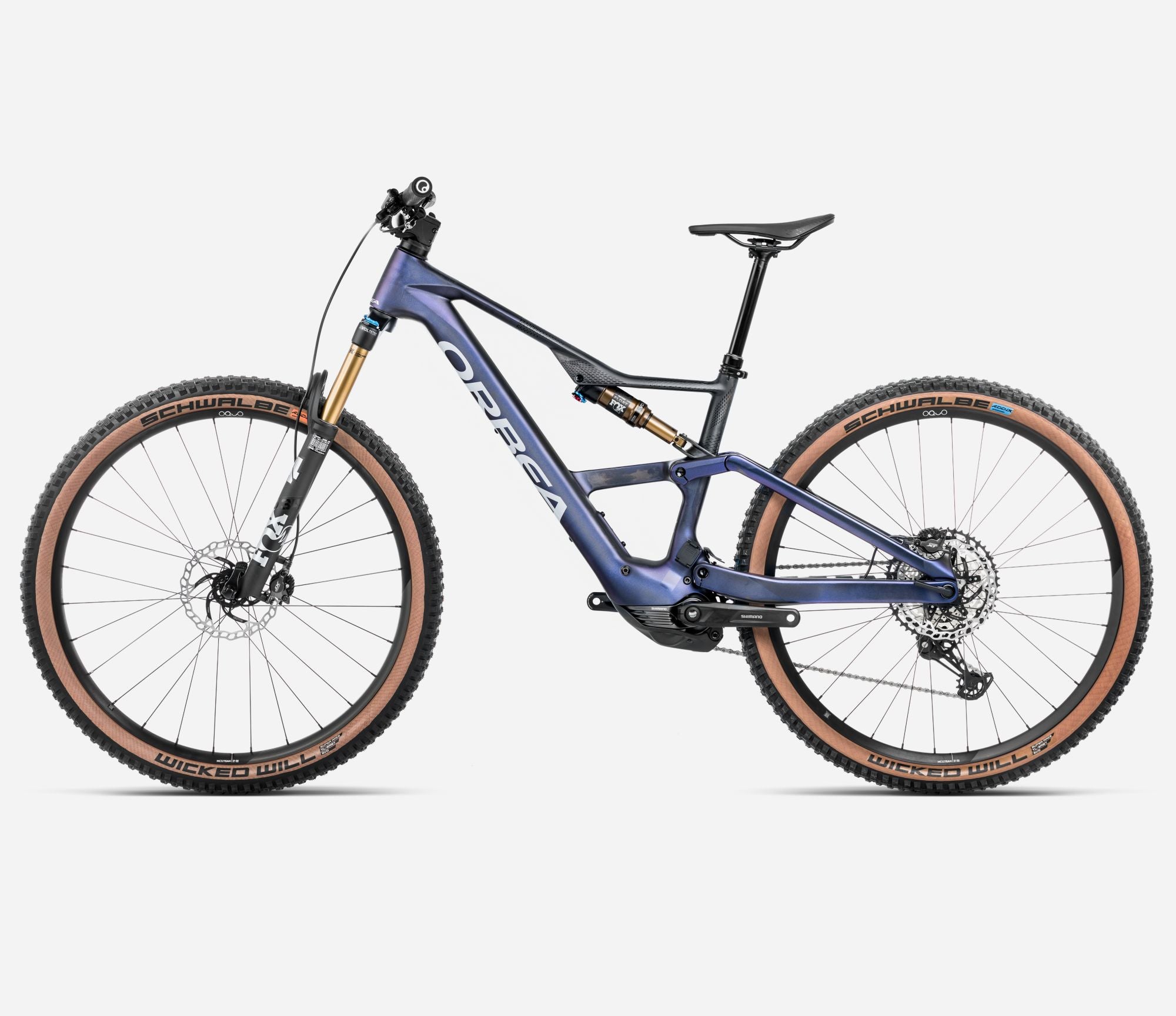 Bicicleta de Montaña ORBEA RISE SL M10 630W 20mph 2025 (Tanzanite Carbon View - Carbon Raw (Matt), Talla M