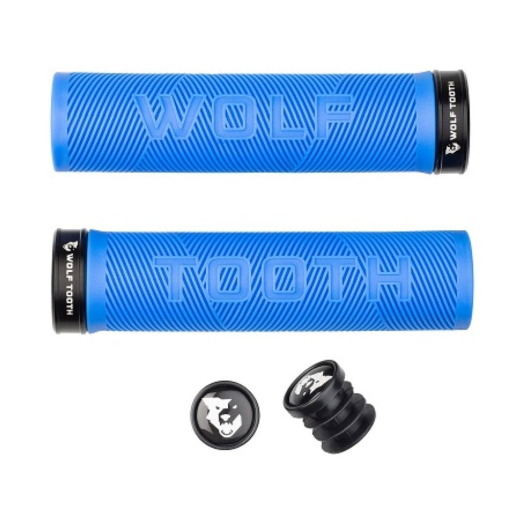 PUÑOS WOLFTOOTH ECHO LOCK-ON GRIPS COLOR (Azul/Negro)