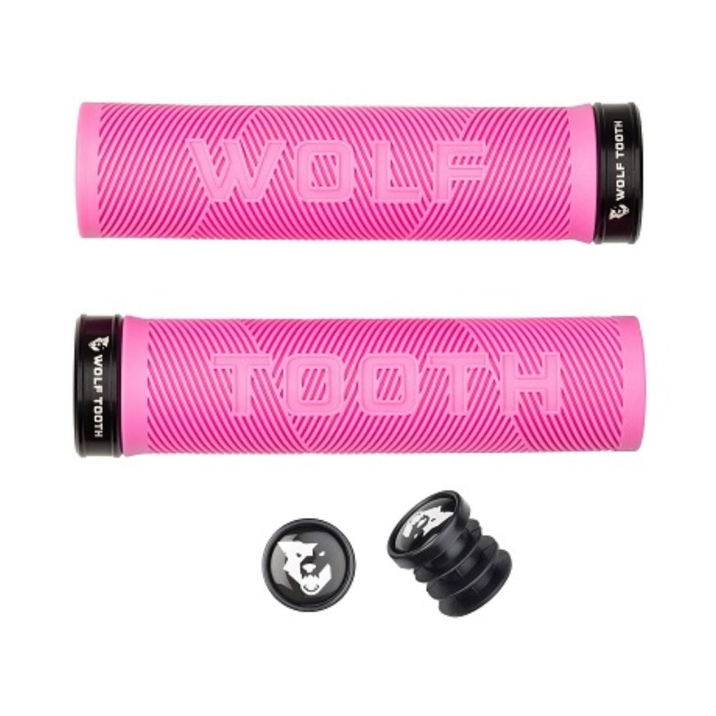 PUÑO WOLFTOOTH ECHO LOCK-ON GRIPS COLOR (Rosa/Negro)