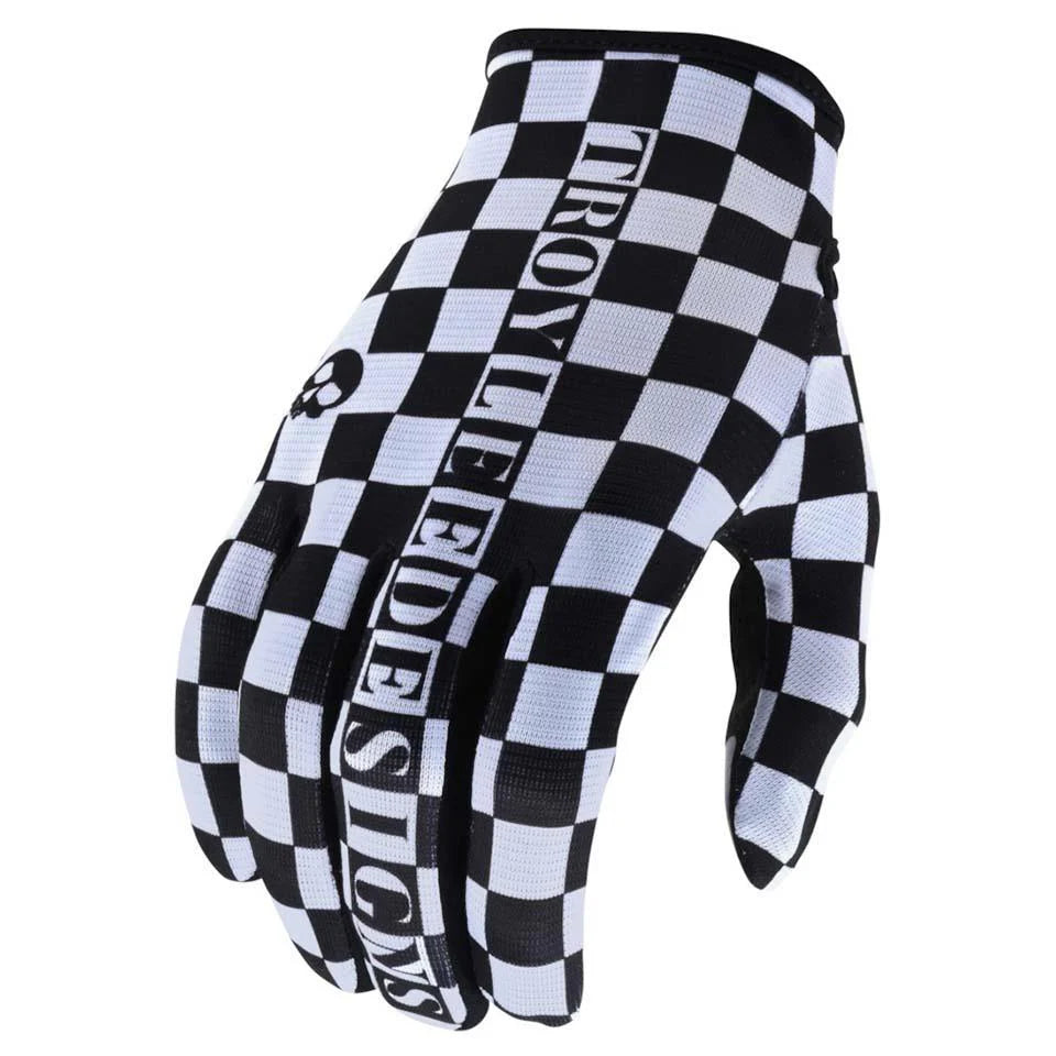 Flowline Glove Checkers White / Black (L)