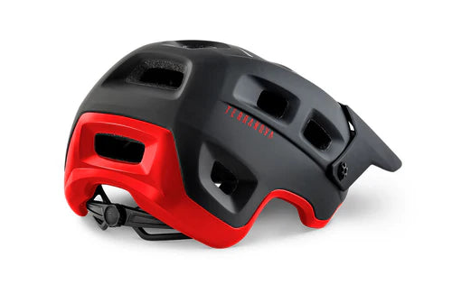 CASCO MET TERRANOVA CHICO NEGRO/ROJO