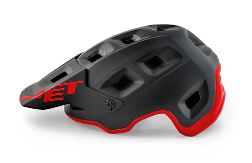 CASCO MET TERRANOVA CHICO NEGRO/ROJO