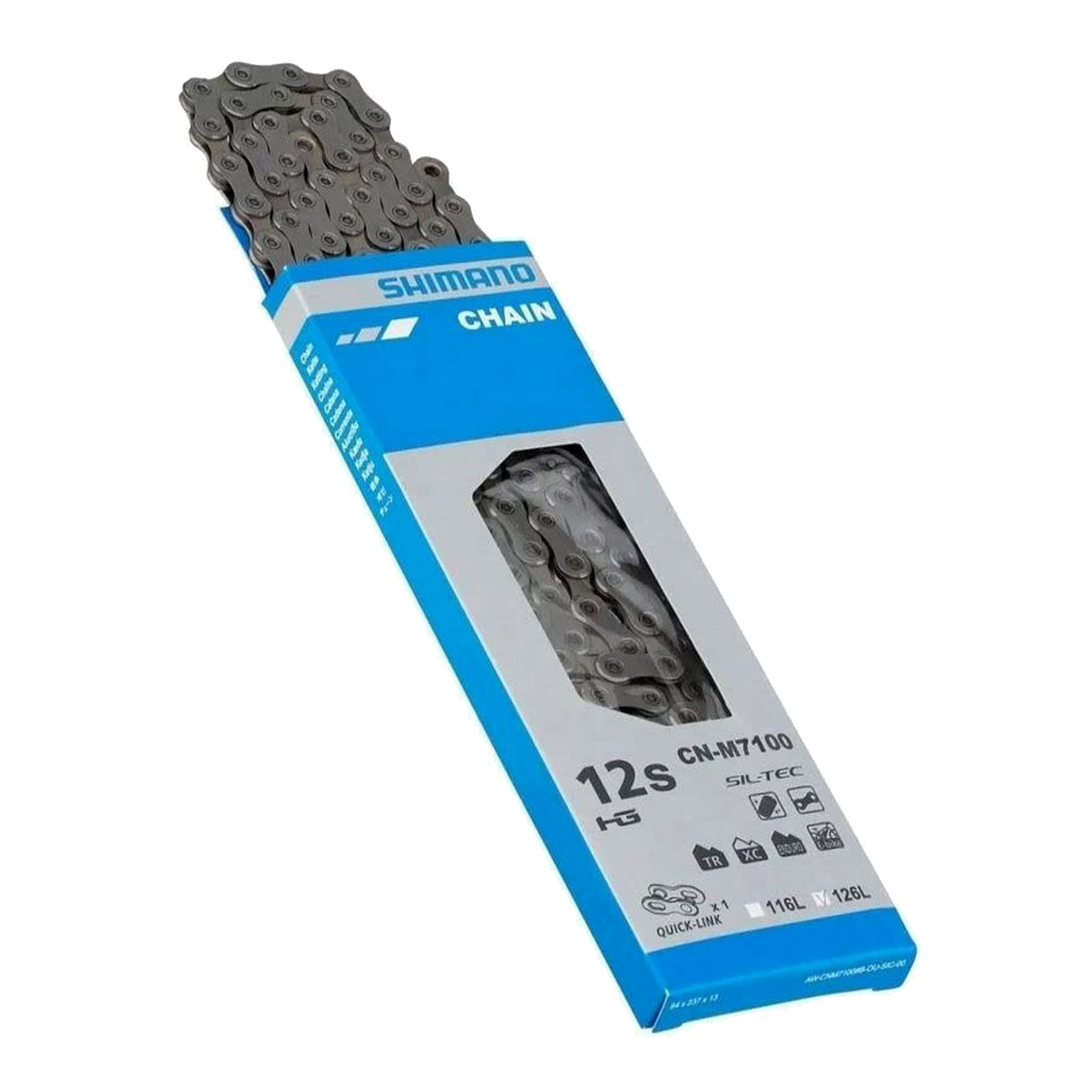 Cadena shimano CN-M7100 126 eslabones quick link 12p slx