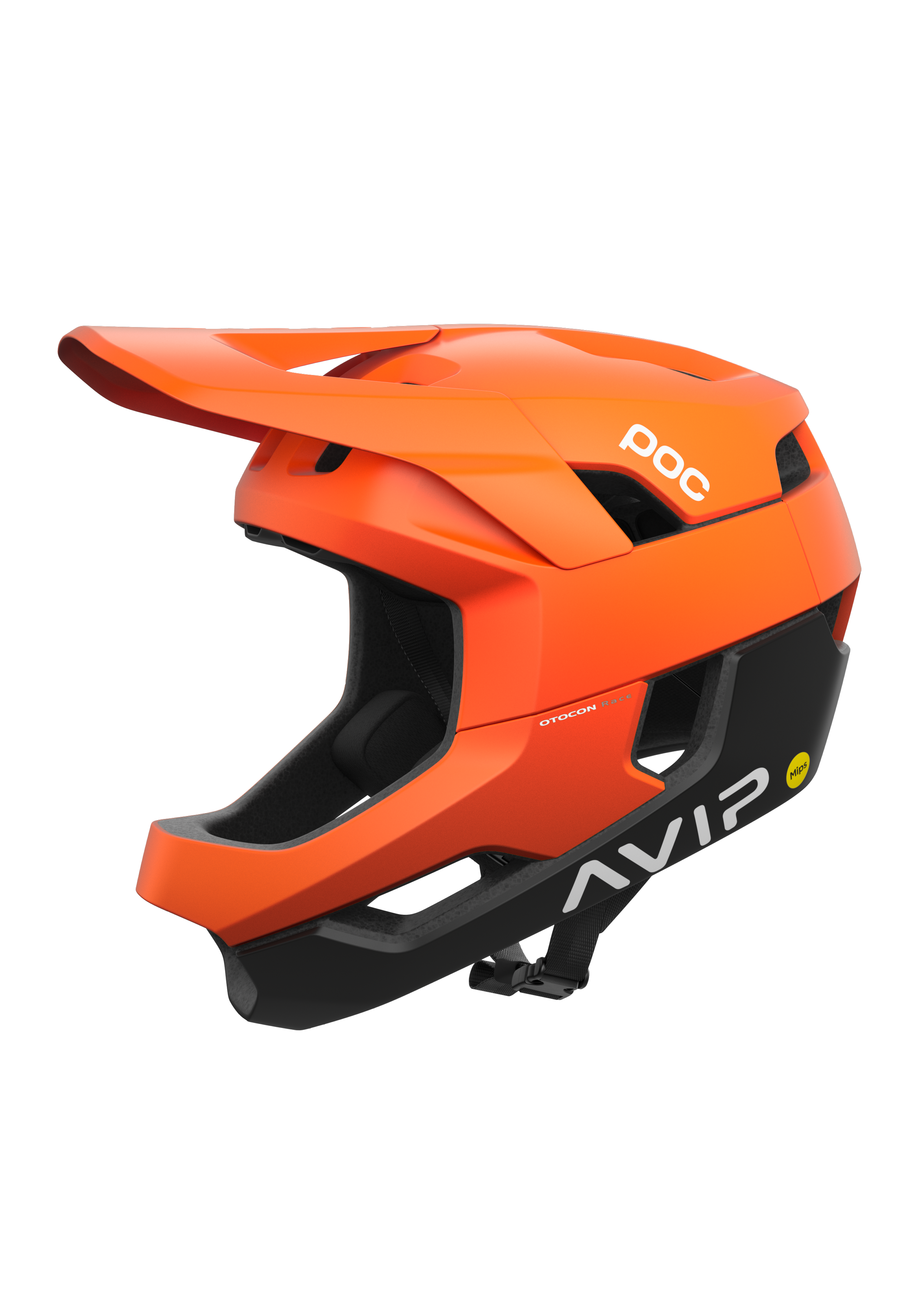 Casco POC Otocon Race MIPS - Fluorescent Orange AVIP/Uranium Black Matt / Talla M