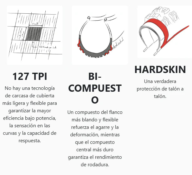 LLANTA HUTCHINSON TOUAREG 700X50 TUBELESS READY HARDSKIN CAFE