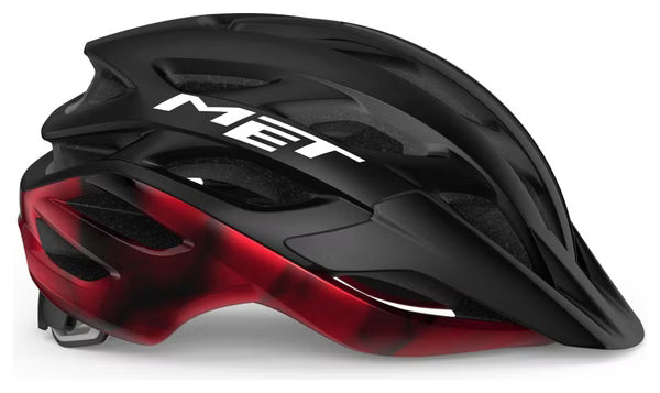 CASCO MET VELENO MIPS MEDIANO NEGRO ROJO