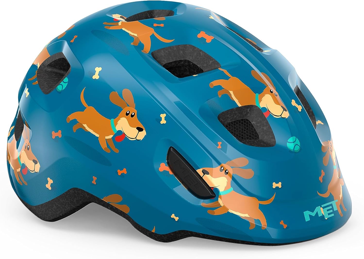 CASCO MET HOORAY CHICO AZUL PERROS