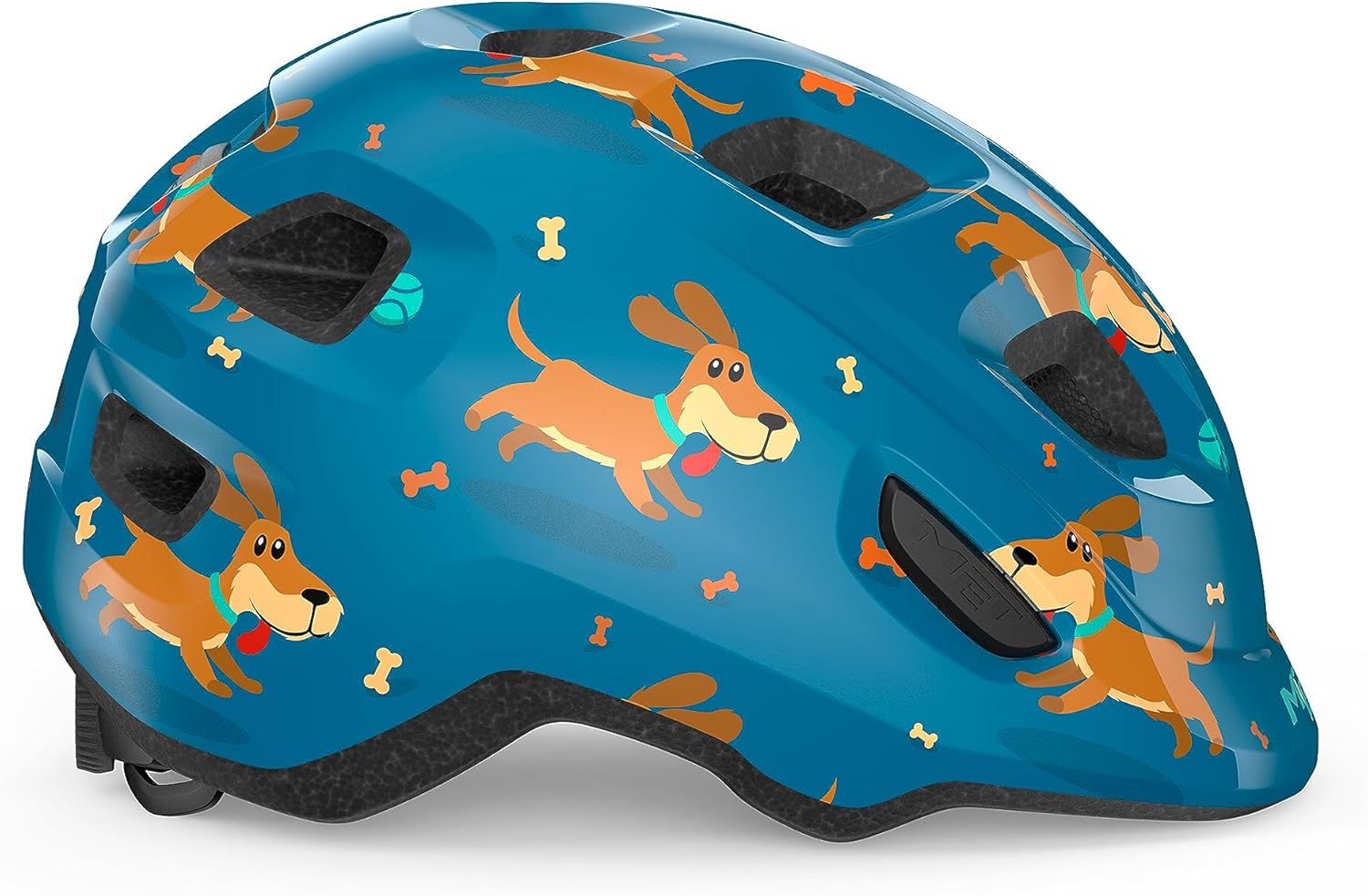 CASCO MET HOORAY CHICO AZUL PERROS
