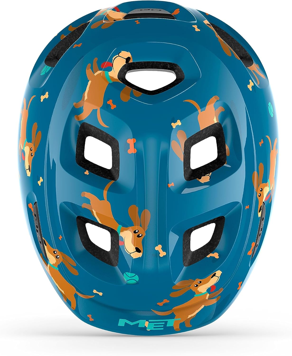 CASCO MET HOORAY CHICO AZUL PERROS