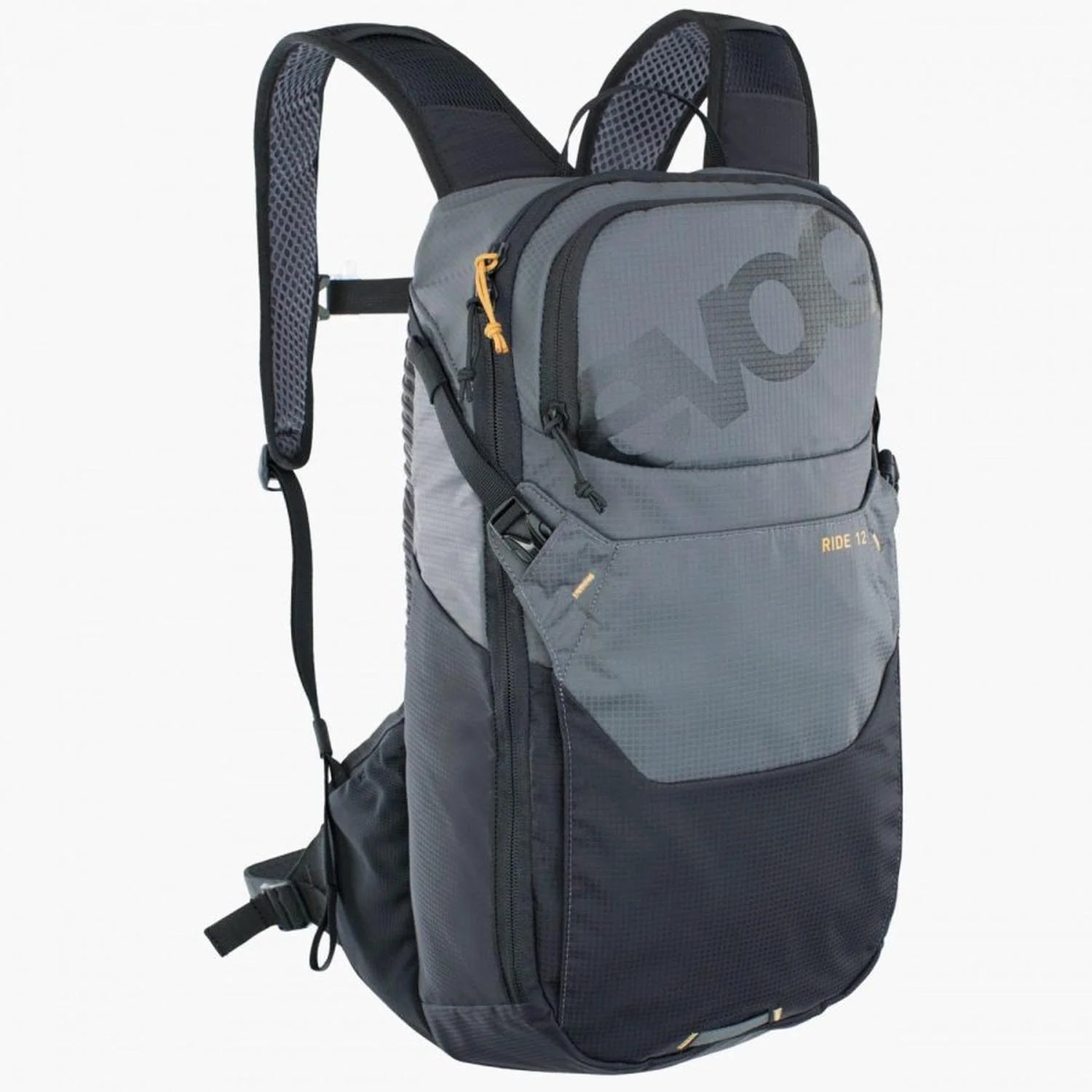 Mochila EVOC Ride 12 + bolsa de hidratacion 2LT Carbon Grey - Black