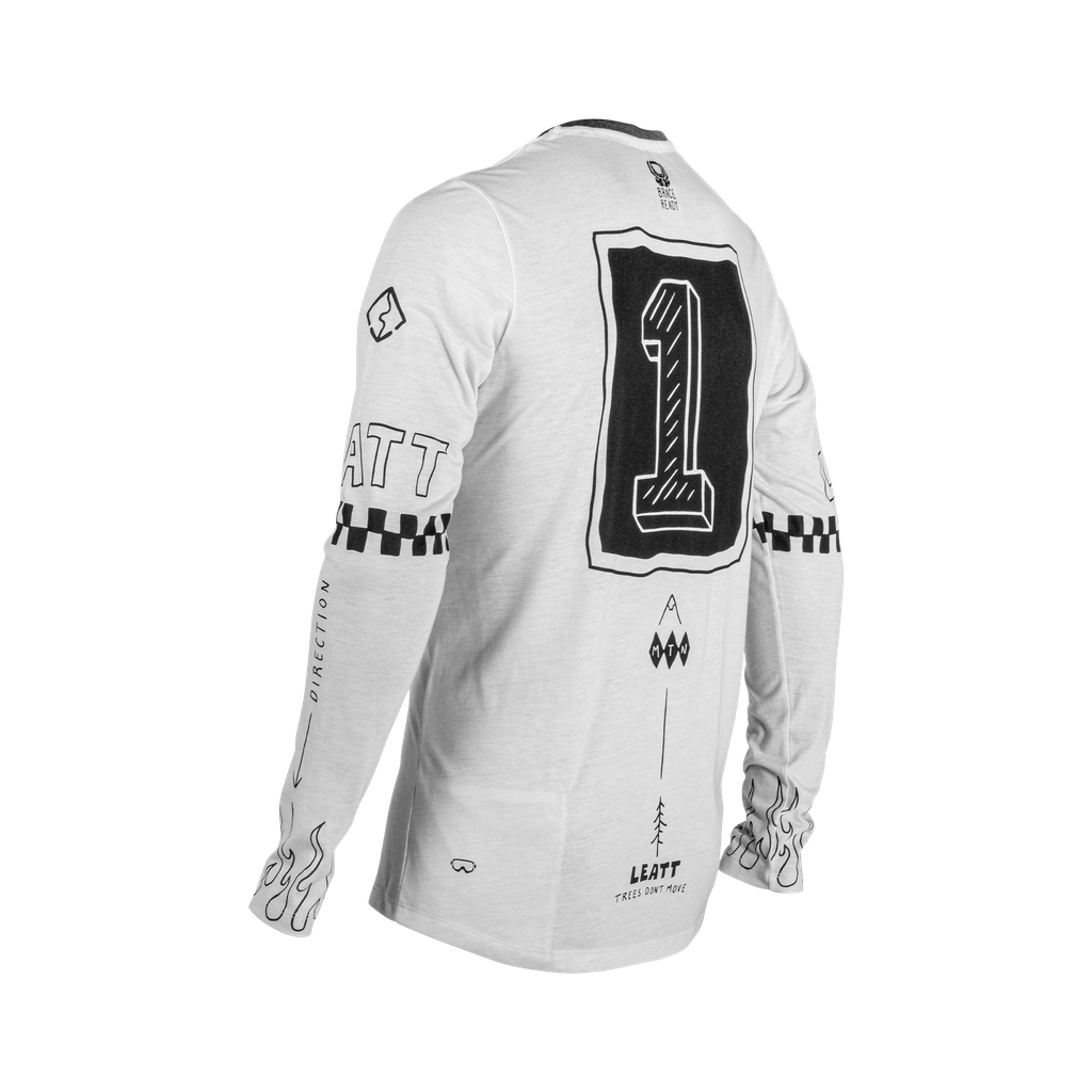 JERSEY MTB GRAVITY 3.0 MANGA LARGA (Cream White)