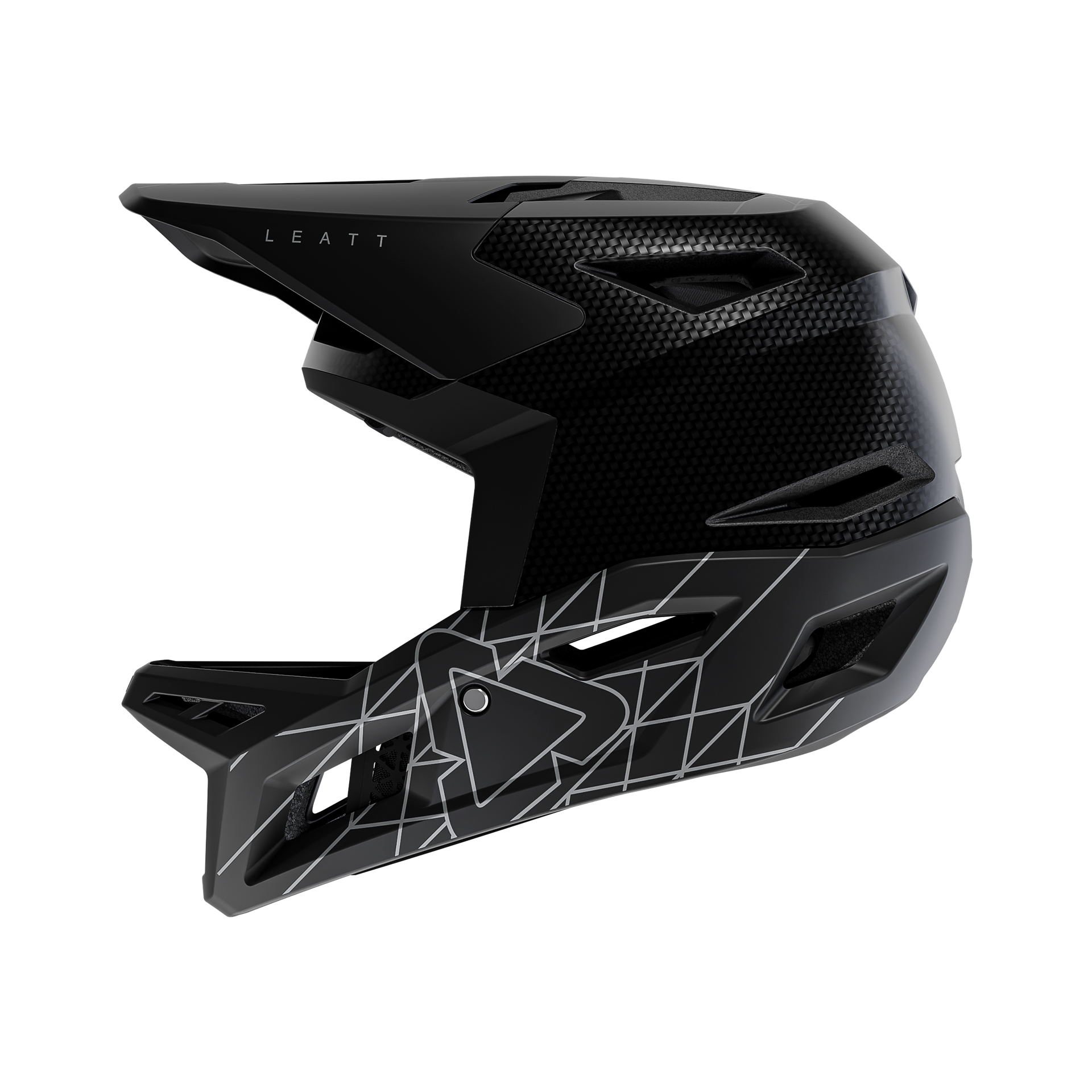 CASCO MTB GRAVITY 6.0 CARBON (L59-60cm, Stealth Black/Grey)