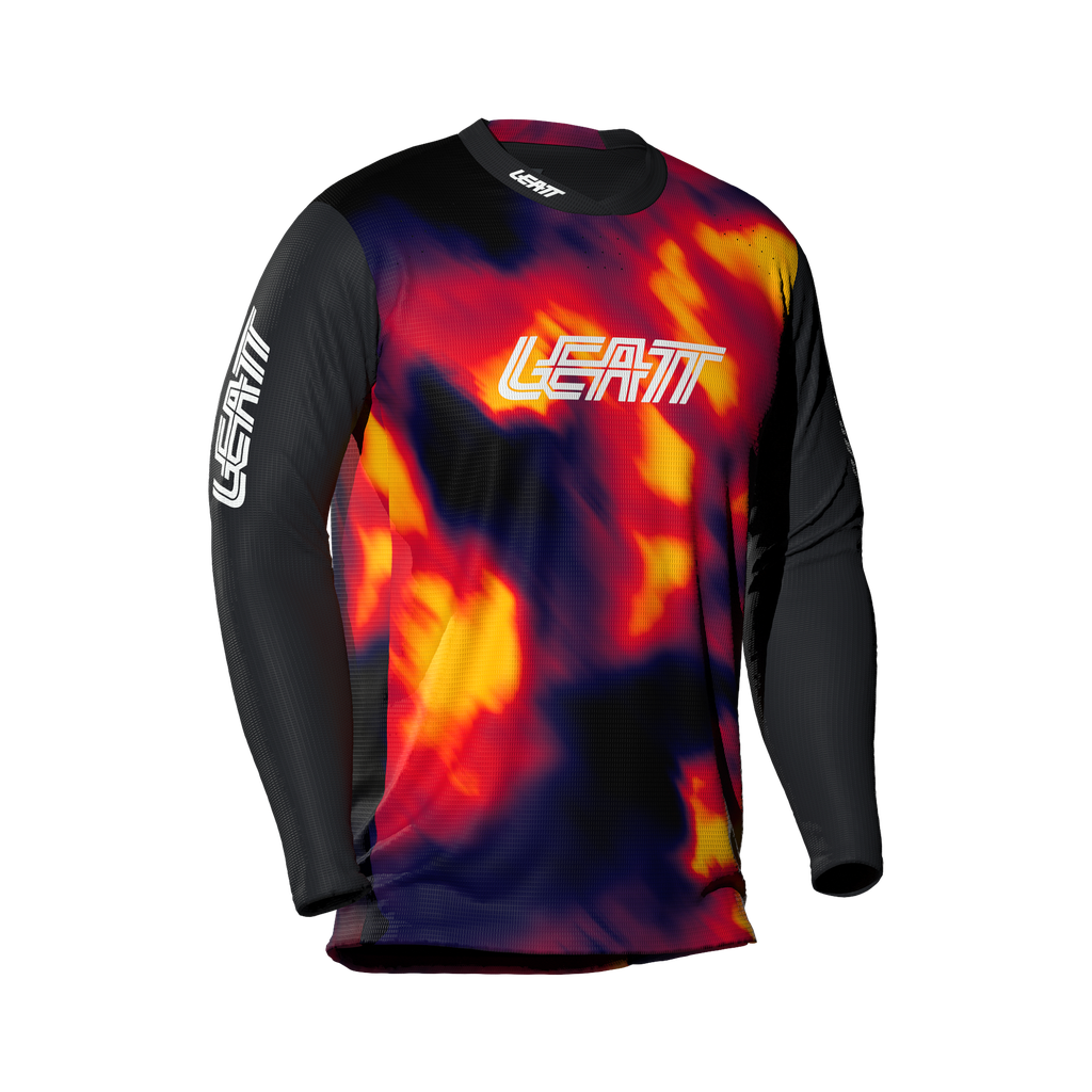 JERSEY MTB GRAVITY 4.0 MANGA LARGA JR (M/EU130/140cm, Heatmap Red