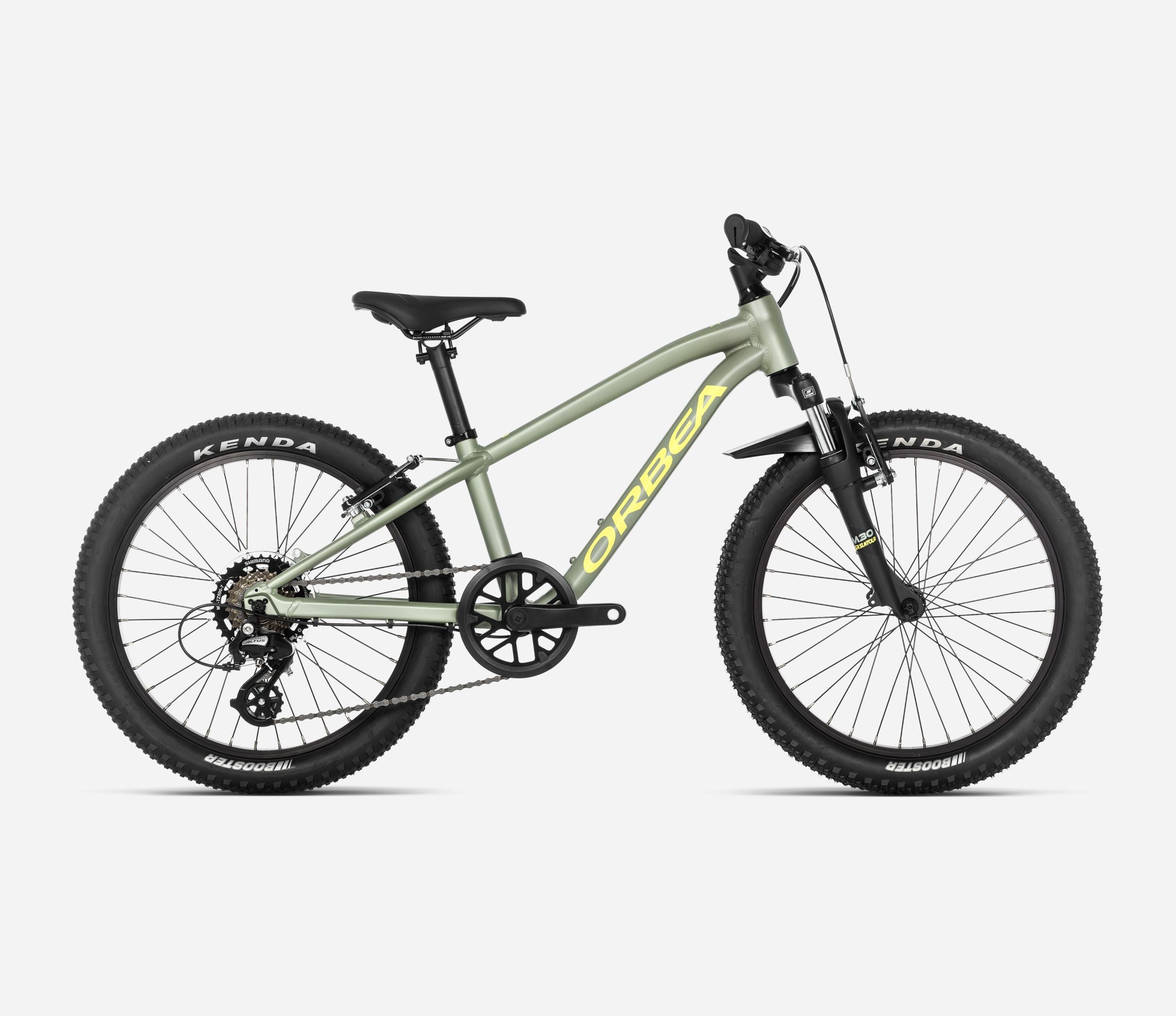 Bicicleta Infantil ORBEA MX 20 XC 2024  COLOR Metallic Green Artichoke - Yellow, TALLA 20" 110-135.