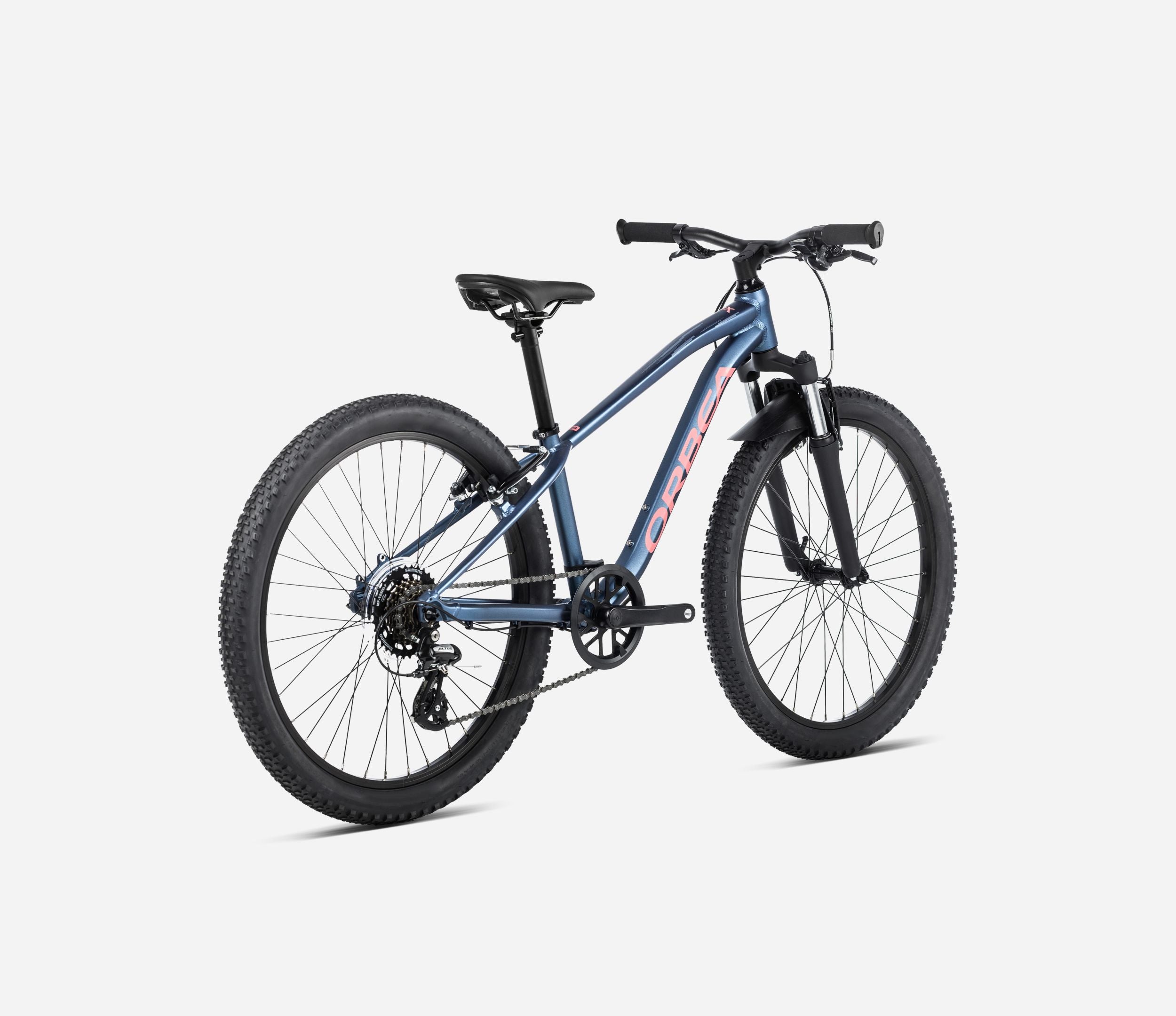 Bicicleta Infantil ORBEA MX 24 XC 2024 COLOR Moondust Blue - Red (Matt), TALLA 24" 125-150.