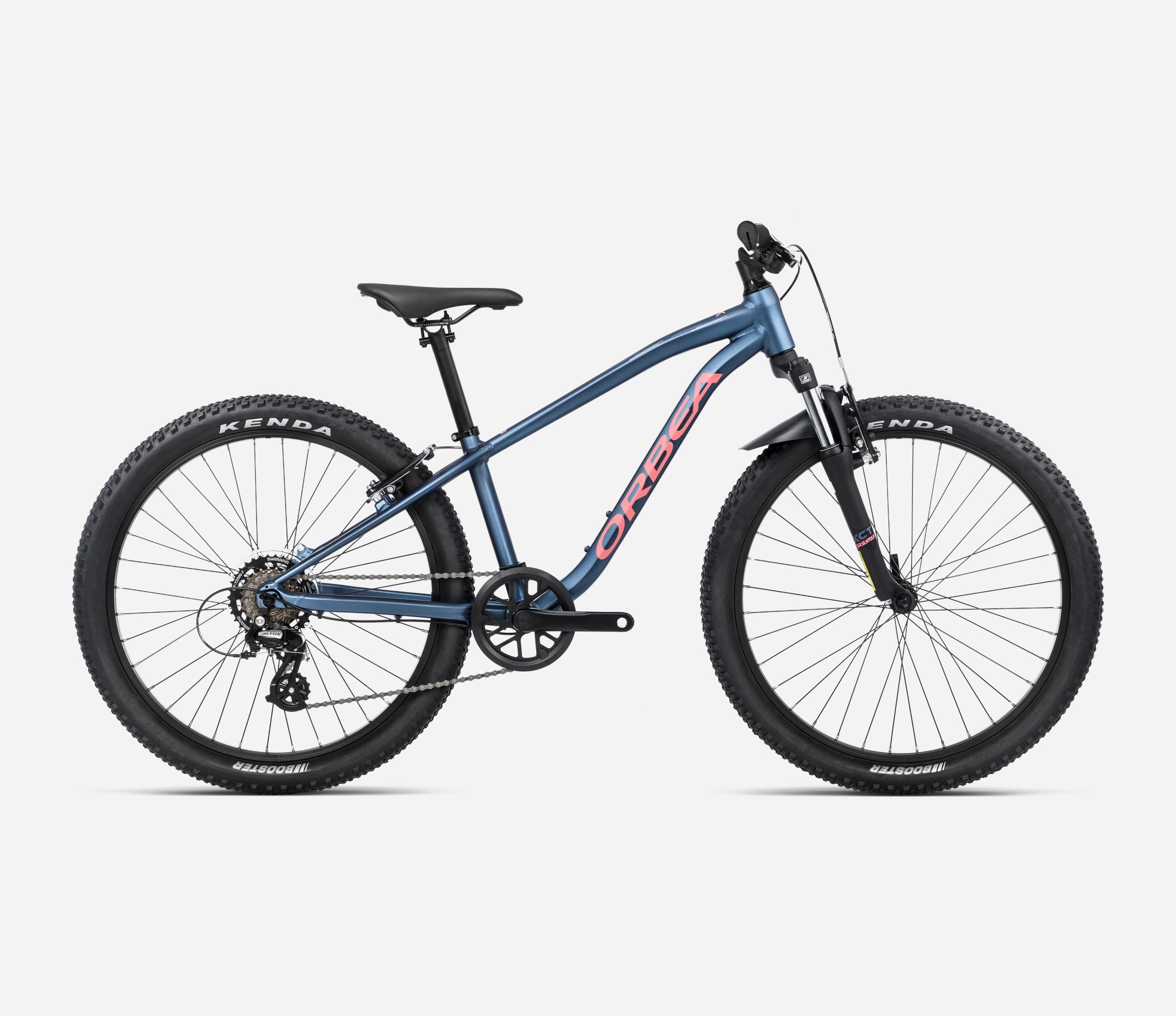 Bicicleta Infantil ORBEA MX 24 XC 2024 COLOR Moondust Blue - Red (Matt), TALLA 24" 125-150.