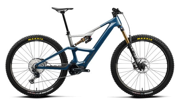 Bicicleta de Montaña ORBEA RISE LT M10 630W 20mph 2025 (CUSTOM Metallic Blue (Gloss) - Metallic Spark Silver (Matt)) Talla M