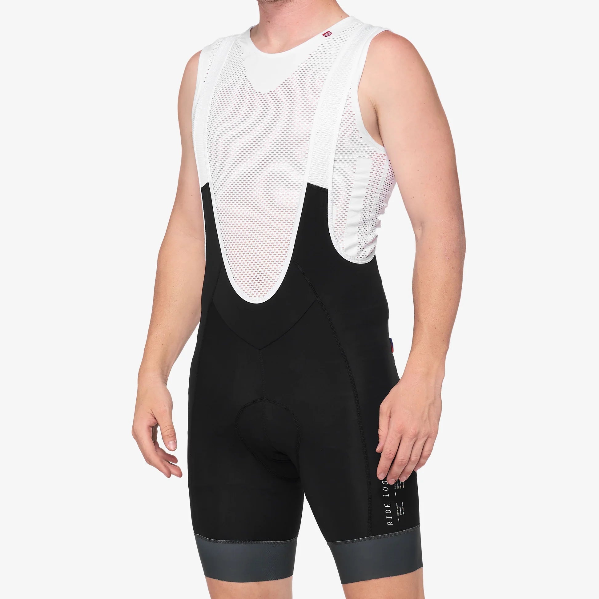 EXCEEDA Bib Shorts Black/White (M)