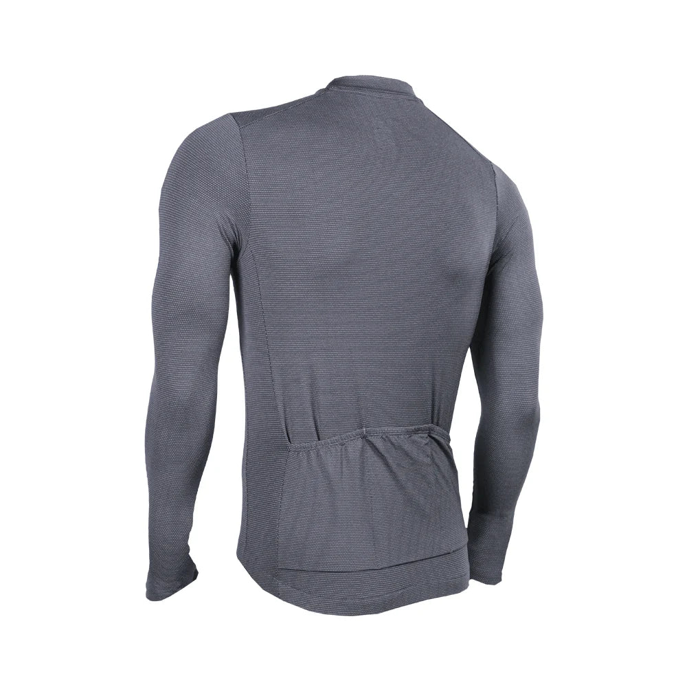 JERSEY APHESIS MANGA LARGA HOMBRE GRIS PUNTOS CROMO TALLA M