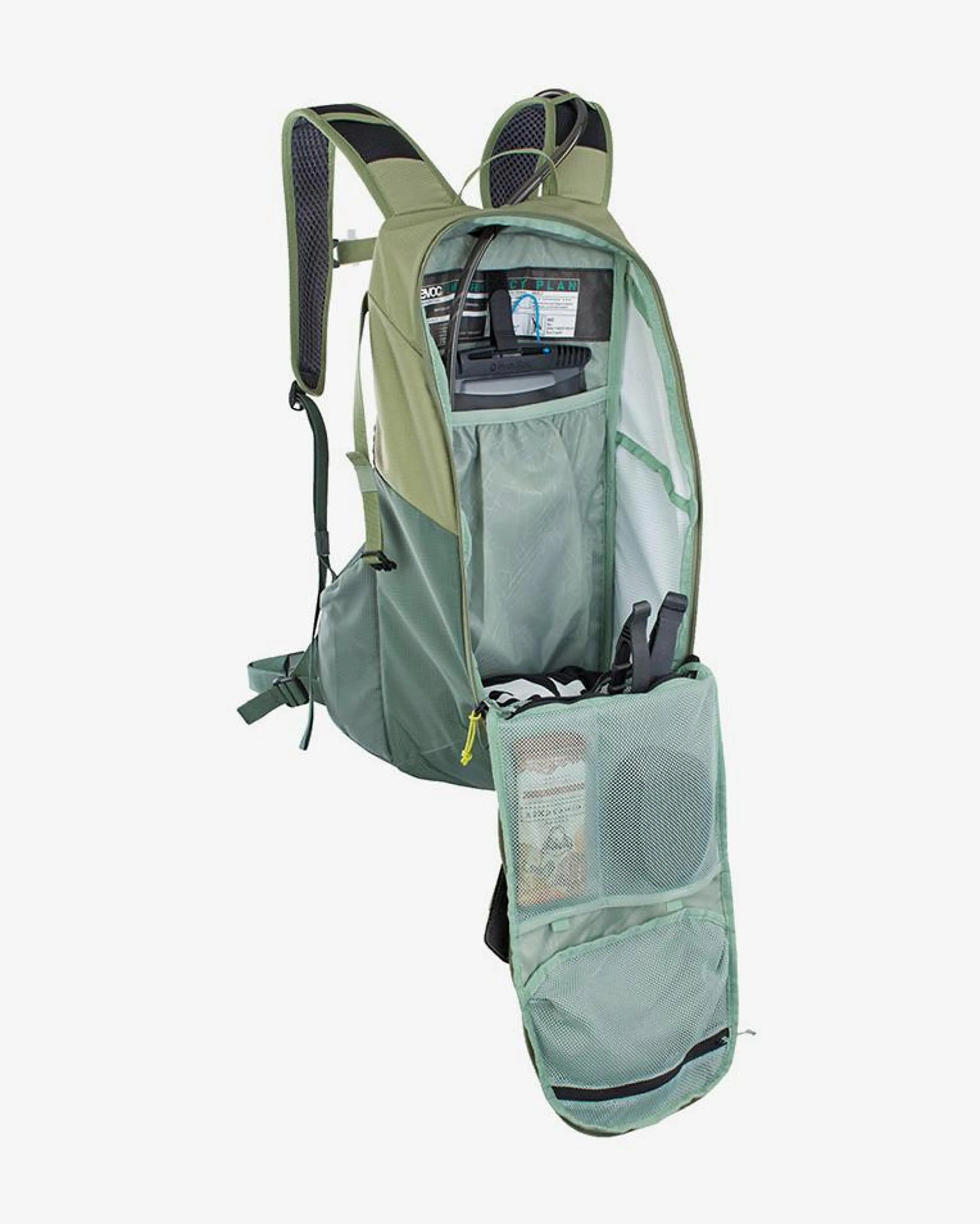 Mochila EVOC Ride 8 + bolsa de hidratacion 2LT Stone - Dark Olive