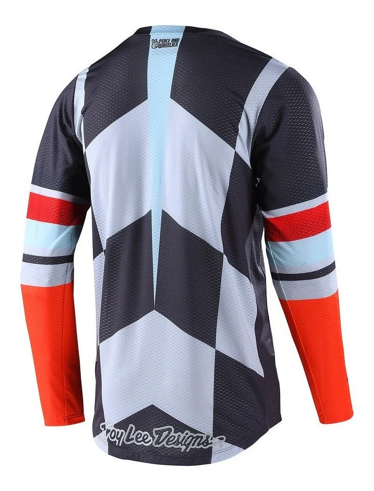 Gp Air Jersey Warped  Charcoal / Orange (XL)