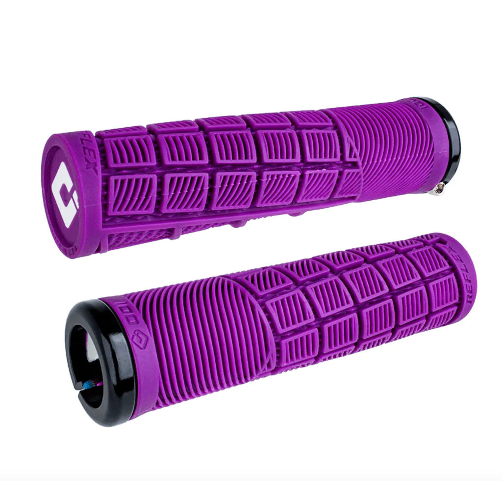 Reflex, v2.1 Lock-On  ,MTB, Closed End ,135mm, Wht/Purple