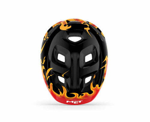 CASCO MET HOORAY CHICO NEGRO FLAMAS