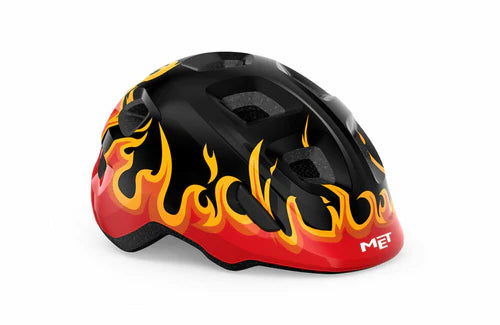 CASCO MET HOORAY CHICO NEGRO FLAMAS