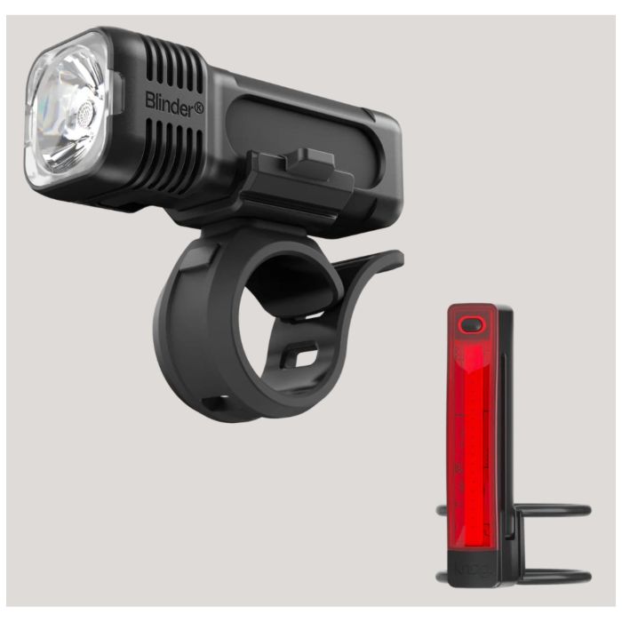 LUCES PARA BICICLETA KNOG DELANTERA BLINDER 400 Y TRASERA PLUS 20