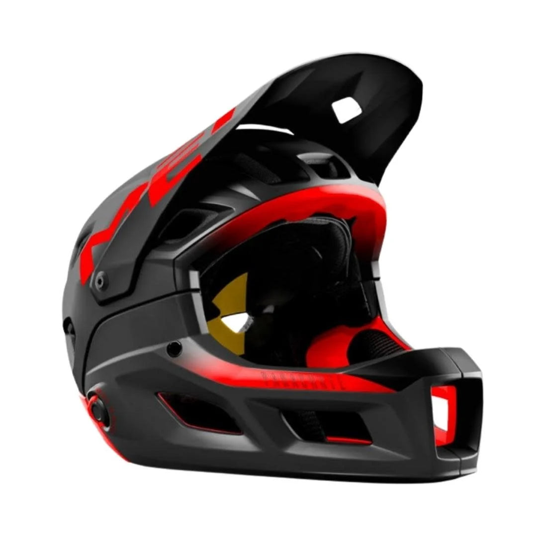 CASCO MET PARACHITE MCR MIPS CHICO NEGRO ROJO TALLA S