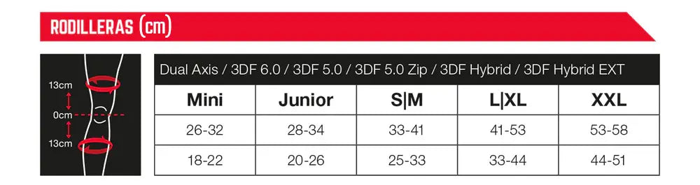 RODILLERA 3DF 5.0 EVO FASTFIT (L/XL (Pair)