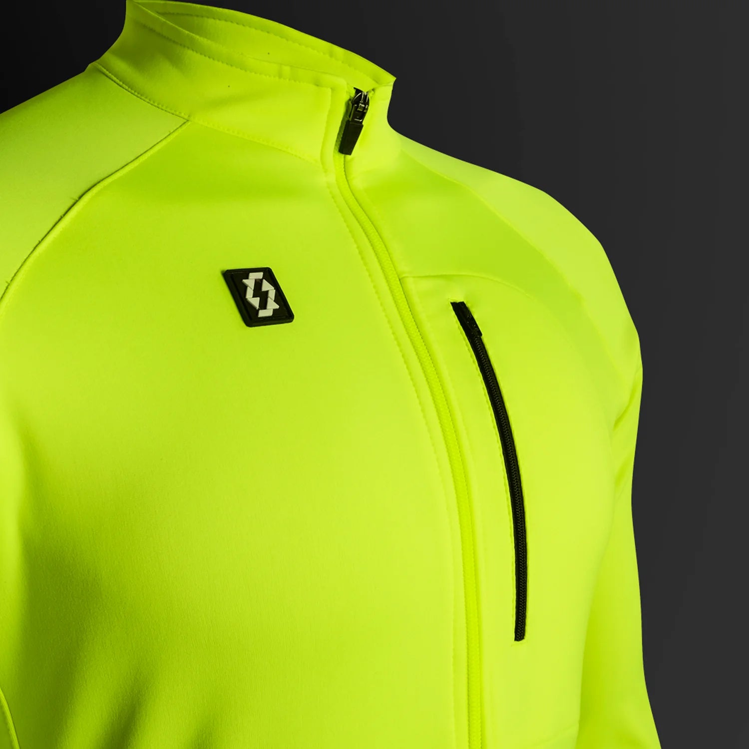 JERSEY APHESIS MANGA LARGA HOMBRE AMARILLO FLUO TALLA L CHAMARRA AFELPADA