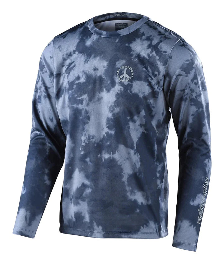 FLOWLINE LS JERSEY PLOT CHARCOAL L